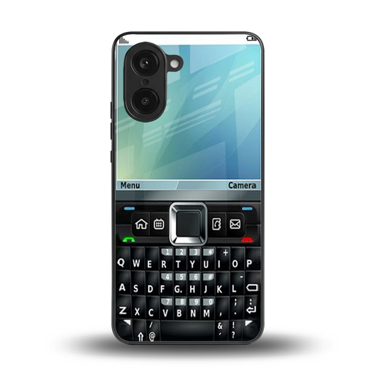 Qwerty Keypad back phone cover | glass case for oneplus nord ce5 5g