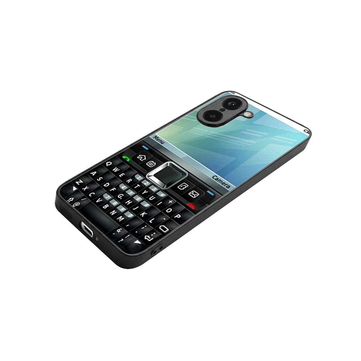 Qwerty Keypad stylish phone case for oneplus nord ce5 5g | glossy glass and slim fit
