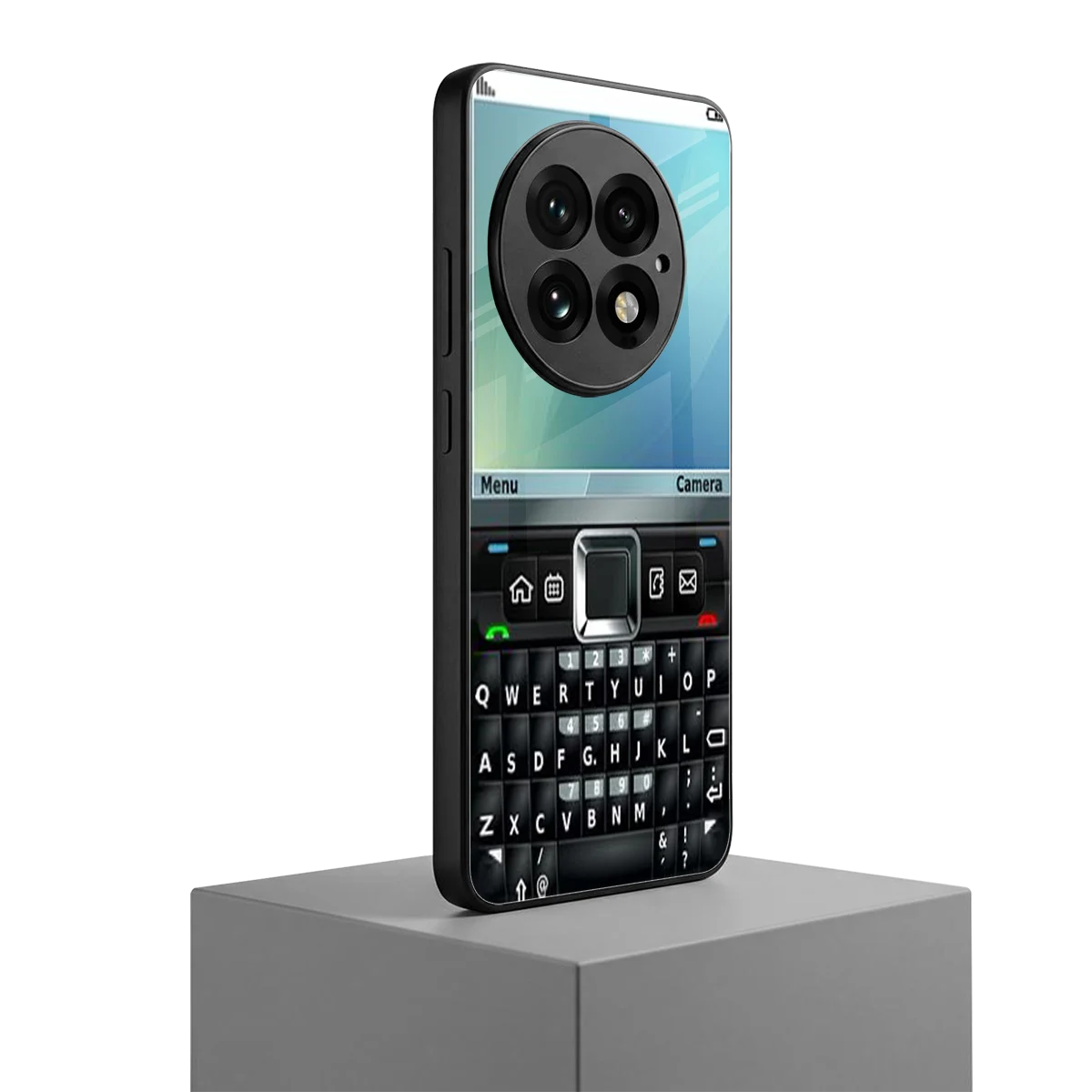 Qwerty Keypad oneplus 13 mobile cover | shockproof glass phone case
