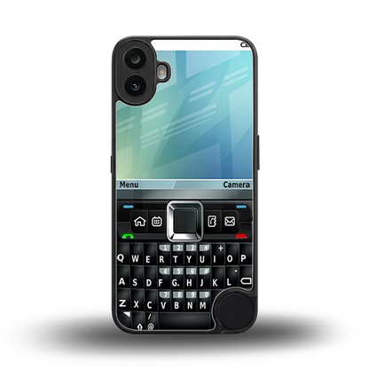 Qwerty Keypad back phone cover | glass case for cmf nothing phone 1