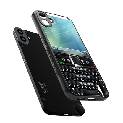 Qwerty Keypad sleek cmf nothing phone 1 cover with tempered glass back and TPU edges