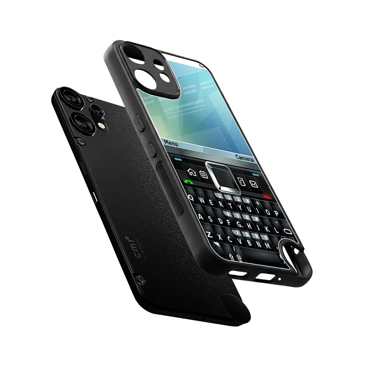 Qwerty Keypad sleek cmf nothing phone 2 pro cover with tempered glass back and TPU edges