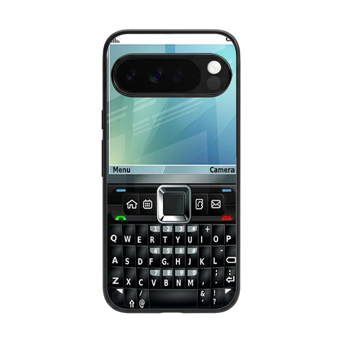 Qwerty Keypad back phone cover | glass case for google pixel 10 pro xl