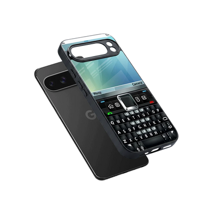 Qwerty Keypad sleek google pixel 10 pro xl cover with tempered glass back and TPU edges