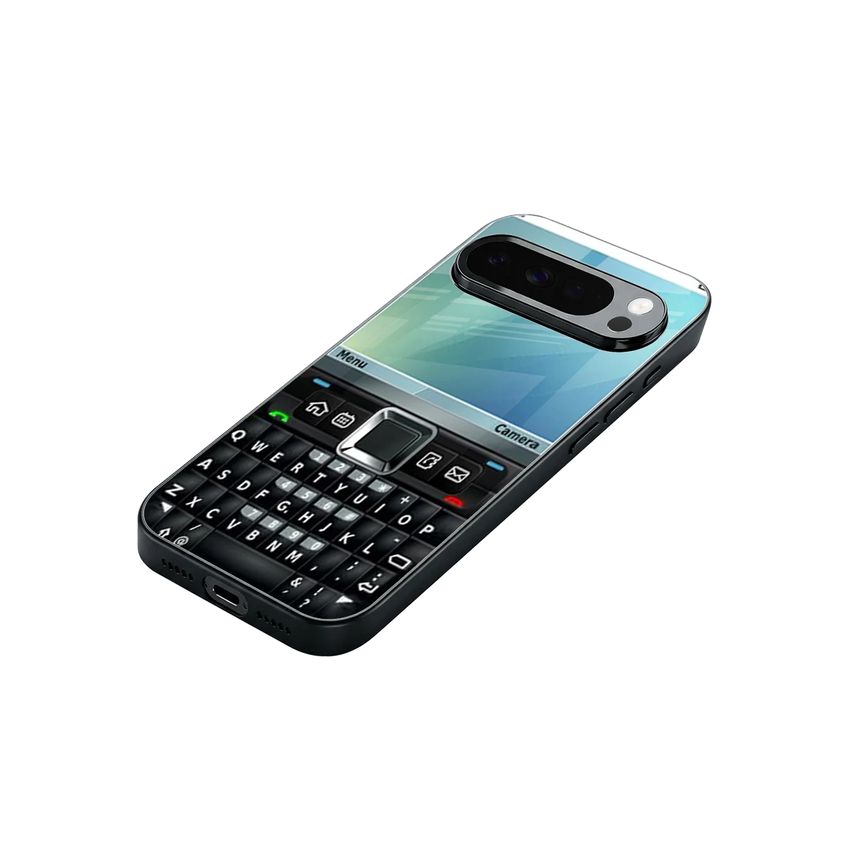 Qwerty Keypad stylish phone case for google pixel 10 pro xl | glossy glass and slim fit