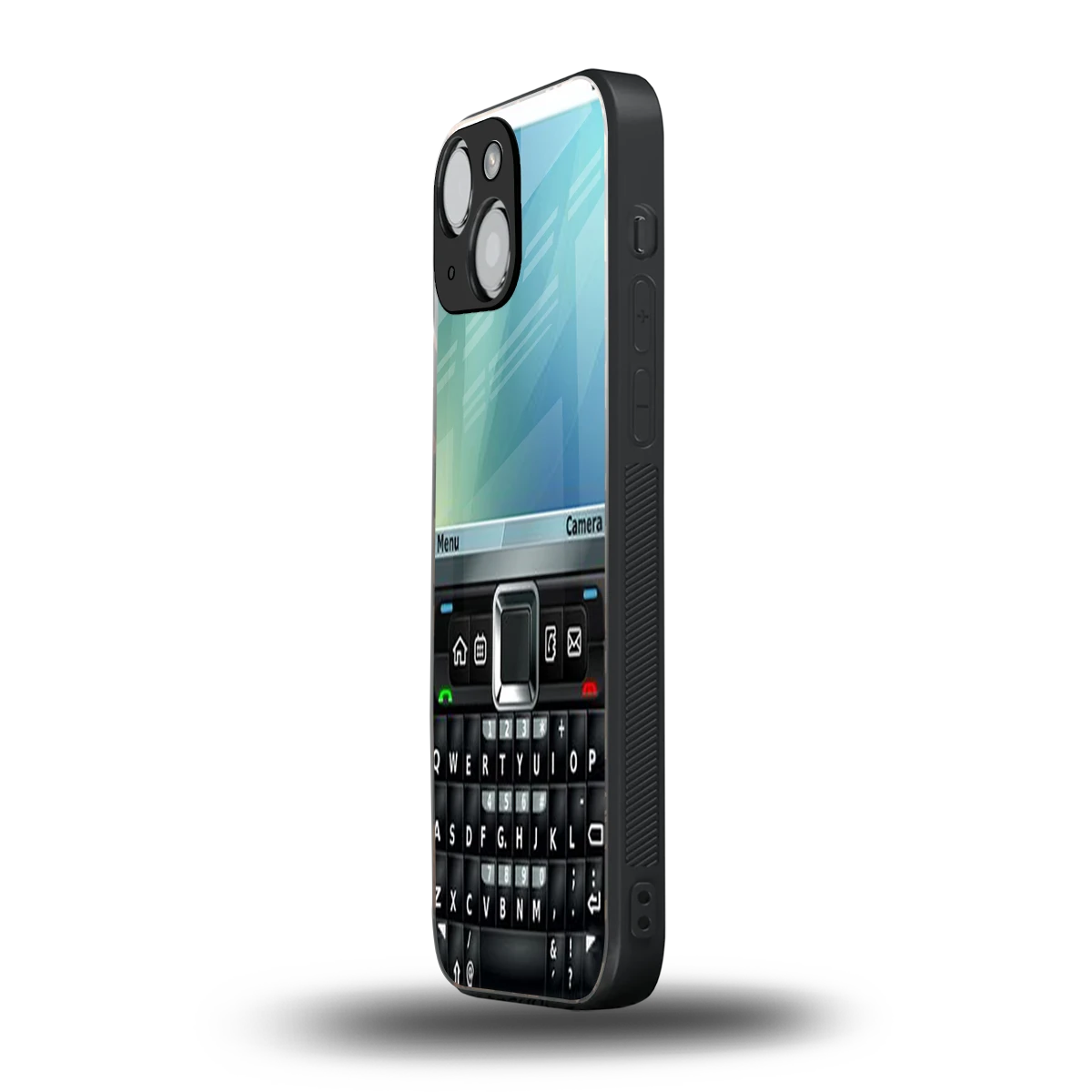 Qwerty Keypad iphone 12 mini mobile cover | shockproof glass phone case