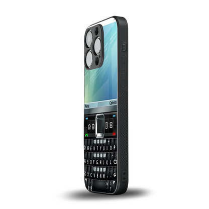 Qwerty Keypad iphone 12 pro mobile cover | shockproof glass phone case
