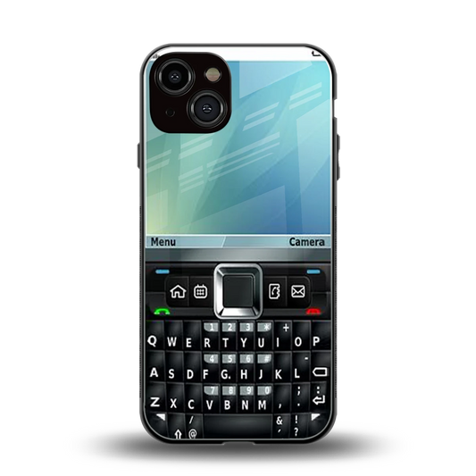 Qwerty Keypad back phone cover | glass case for iphone 14