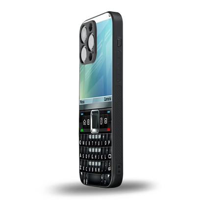 Qwerty Keypad iphone 15 pro max mobile cover | shockproof glass phone case