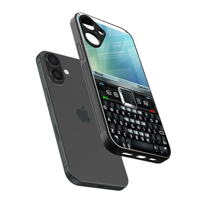 Qwerty Keypad sleek iphone 16 plus cover with tempered glass back and TPU edges