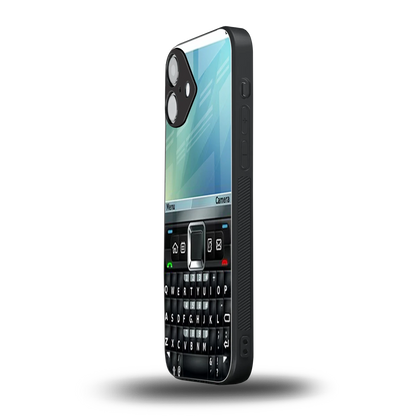 Qwerty Keypad iphone 16 plus mobile cover | shockproof glass phone case