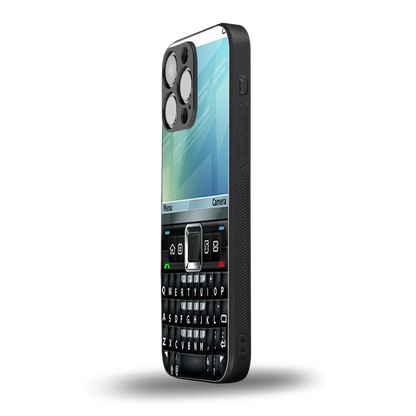 Qwerty Keypad iphone 16 pro max mobile cover | shockproof glass phone case