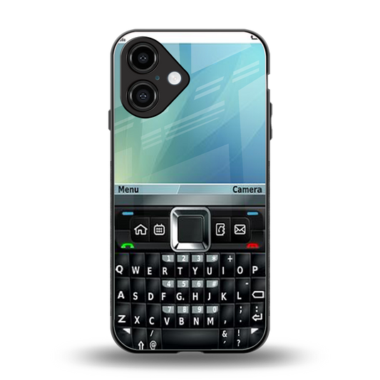 Qwerty Keypad Phone Case for Iphone 16 | Glass Case