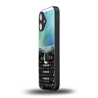 Qwerty Keypad iPhone 16 mobile cover | shockproof glass phone case
