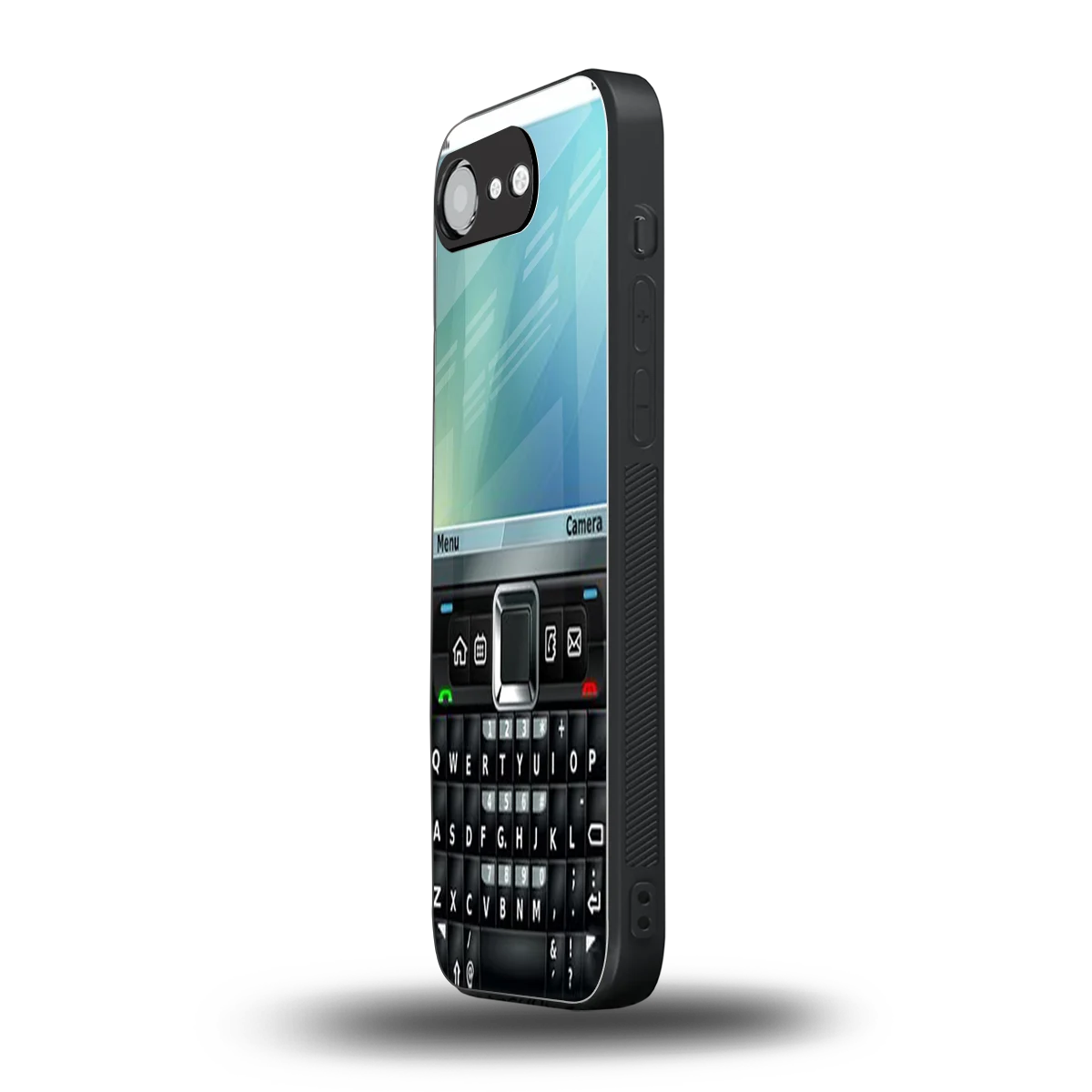 Qwerty Keypad iphone 16e mobile cover | shockproof glass phone case