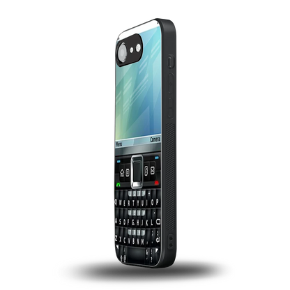 Qwerty Keypad iphone 16e mobile cover | shockproof glass phone case