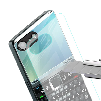 Qwerty Keypad stylish phone case for iphone 16e | glossy glass and slim fit