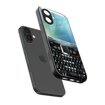 Qwerty Keypad sleek iphone 17 cover with tempered glass back and TPU edges
