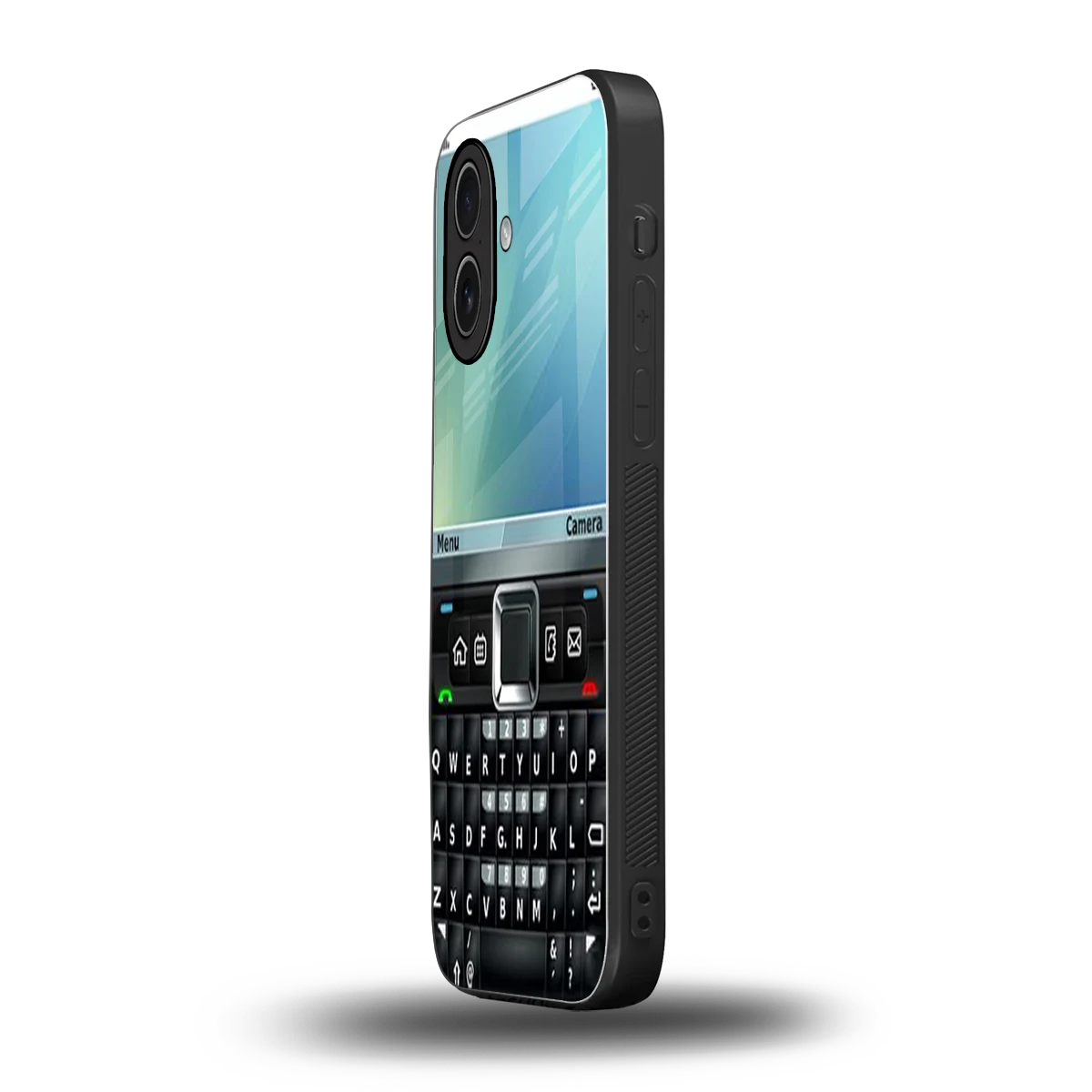 Qwerty Keypad iphone 17 mobile cover | shockproof glass phone case