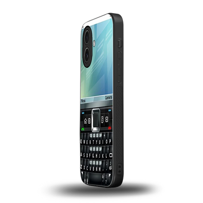Qwerty Keypad iphone 17 mobile cover | shockproof glass phone case