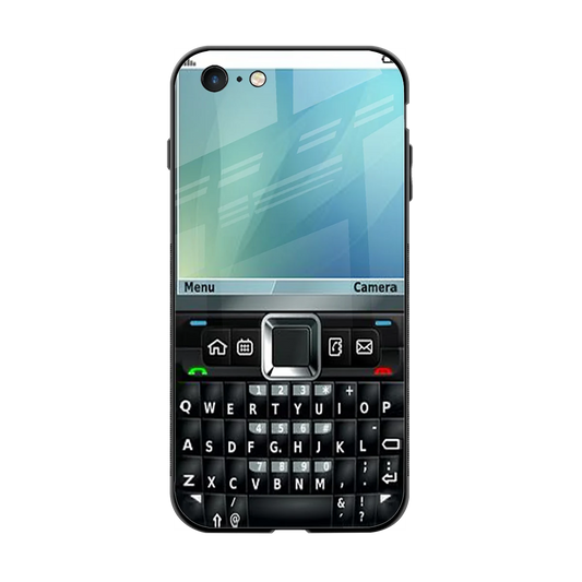 Qwerty Keypad back phone cover | glass case for iphone 6s plus