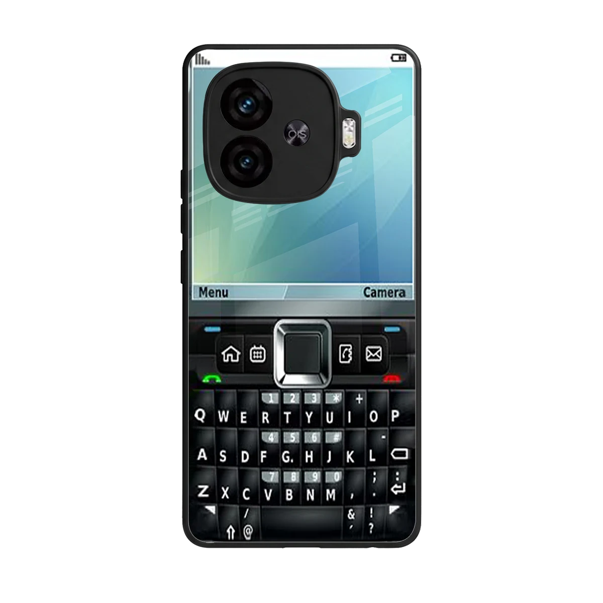 Qwerty Keypad back phone cover | glass case for iqoo neo 10r 5g