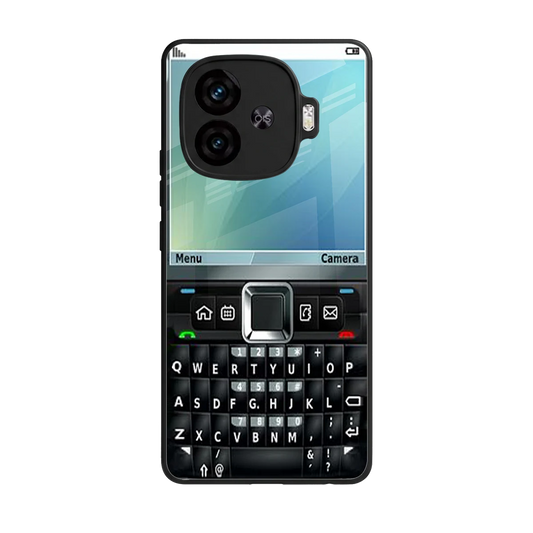 Qwerty Keypad back phone cover | glass case for iqoo neo 10r 5g