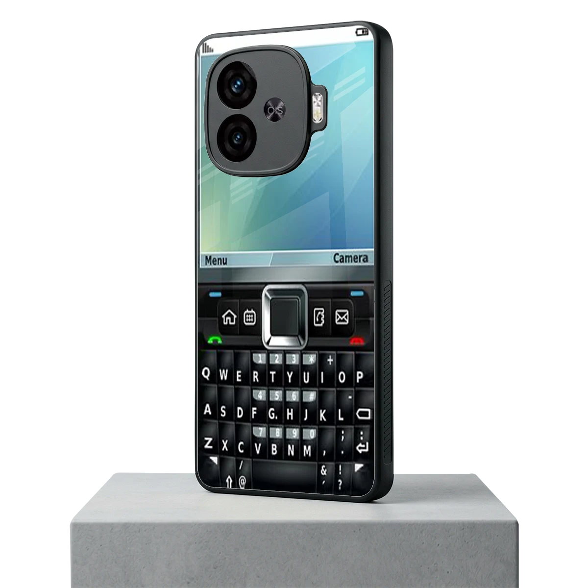 Qwerty Keypad iqoo neo 10r 5g mobile cover | shockproof glass phone case