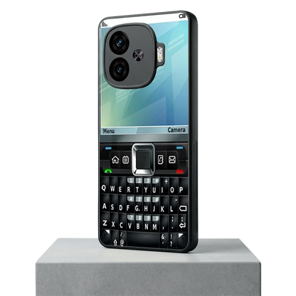 Qwerty Keypad iqoo neo 10r 5g mobile cover | shockproof glass phone case