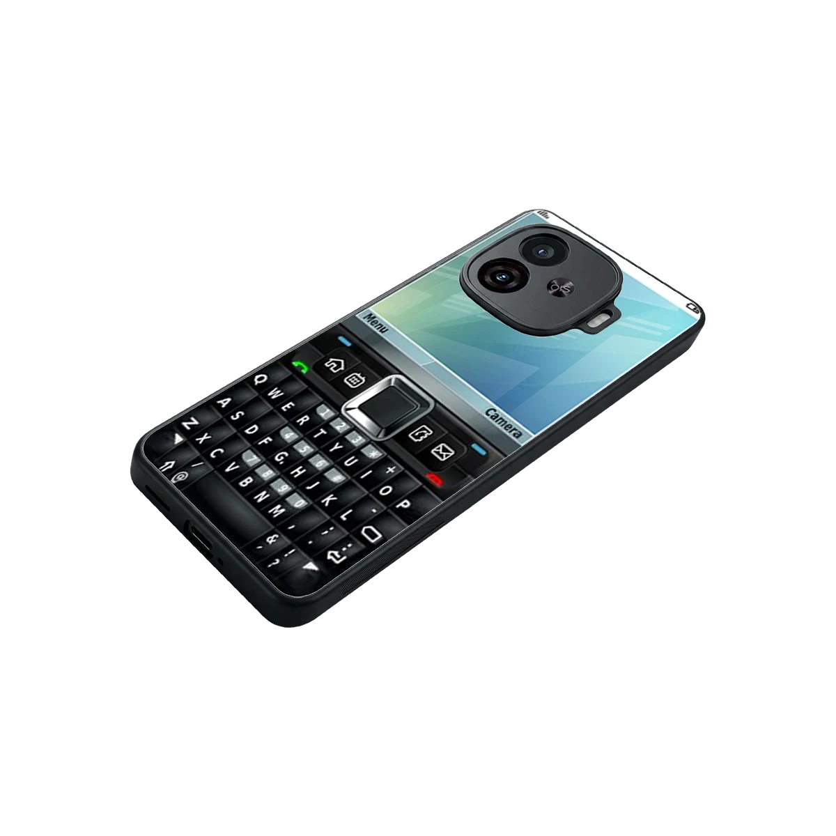 Qwerty Keypad stylish phone case for iqoo neo 10r 5g | glossy glass and slim fit