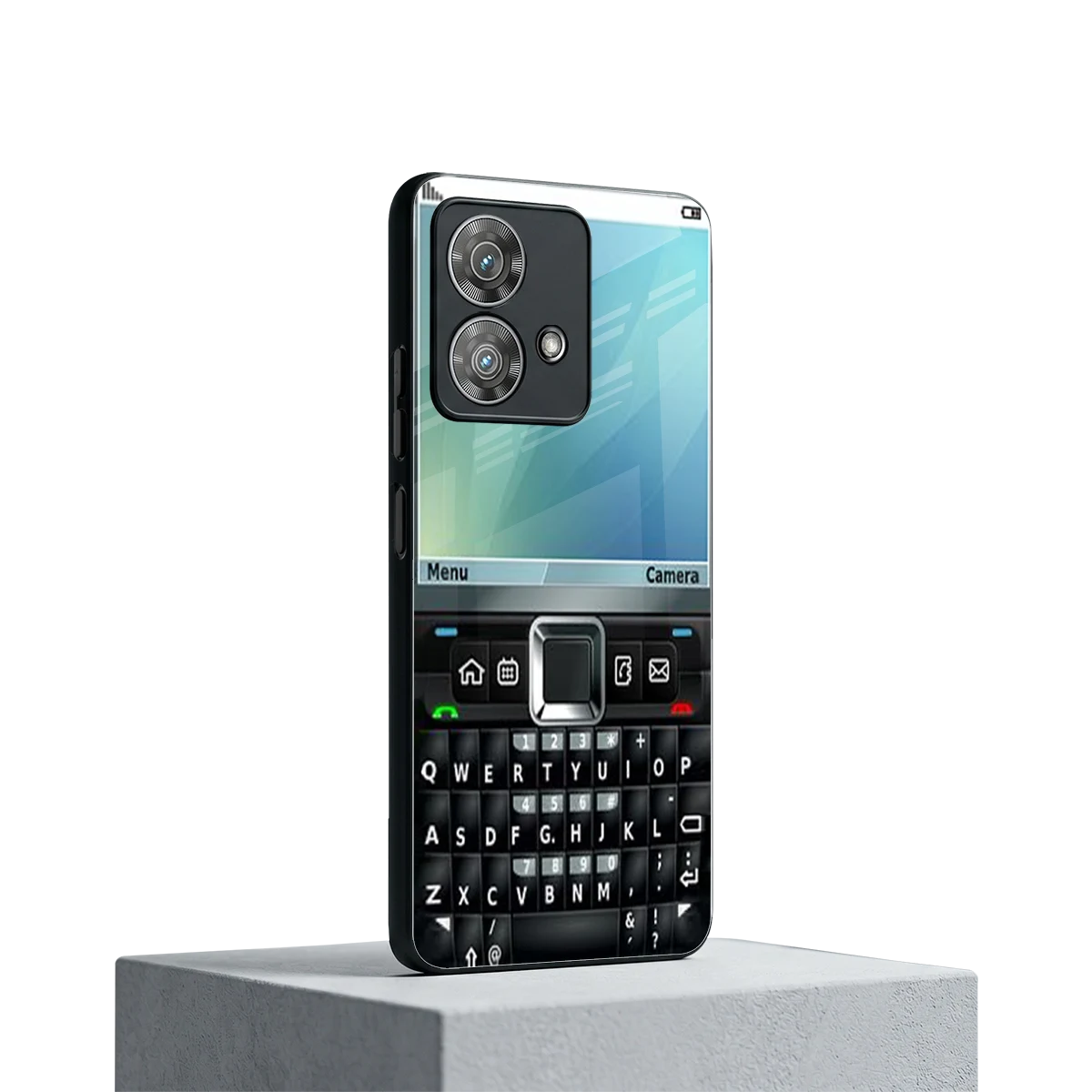 Qwerty Keypad motorola edge 40 neo 5g mobile cover | shockproof glass phone case