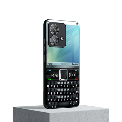 Qwerty Keypad motorola edge 40 neo 5g mobile cover | shockproof glass phone case