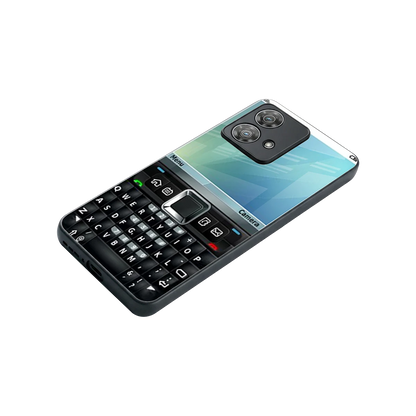 Qwerty Keypad stylish phone case for motorola edge 40 neo 5g | glossy glass and slim fit