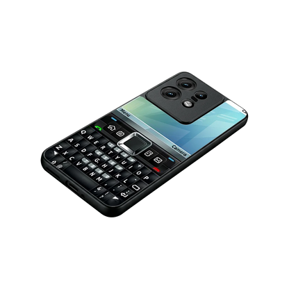 Qwerty Keypad stylish phone case for motorola edge 50 pro | glossy glass and slim fit