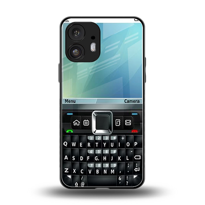 Qwerty Keypad back phone cover | glass case for nothing phone 2
