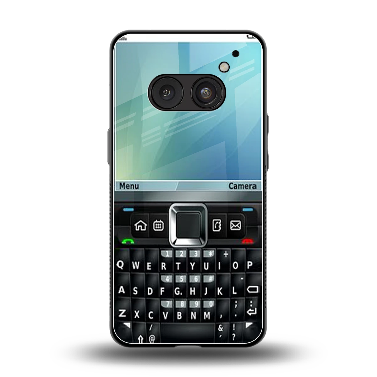 Qwerty Keypad back phone cover | glass case for nothing phone 2a plus