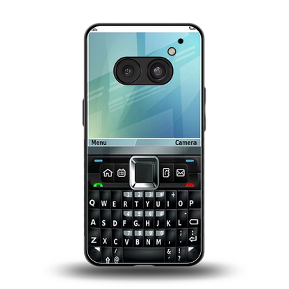 Qwerty Keypad back phone cover | glass case for nothing phone 2a plus
