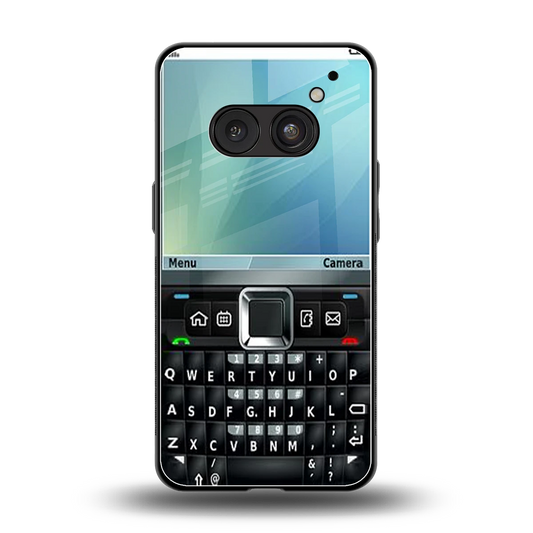 Qwerty Keypad back phone cover | glass case for nothing phone 2a plus