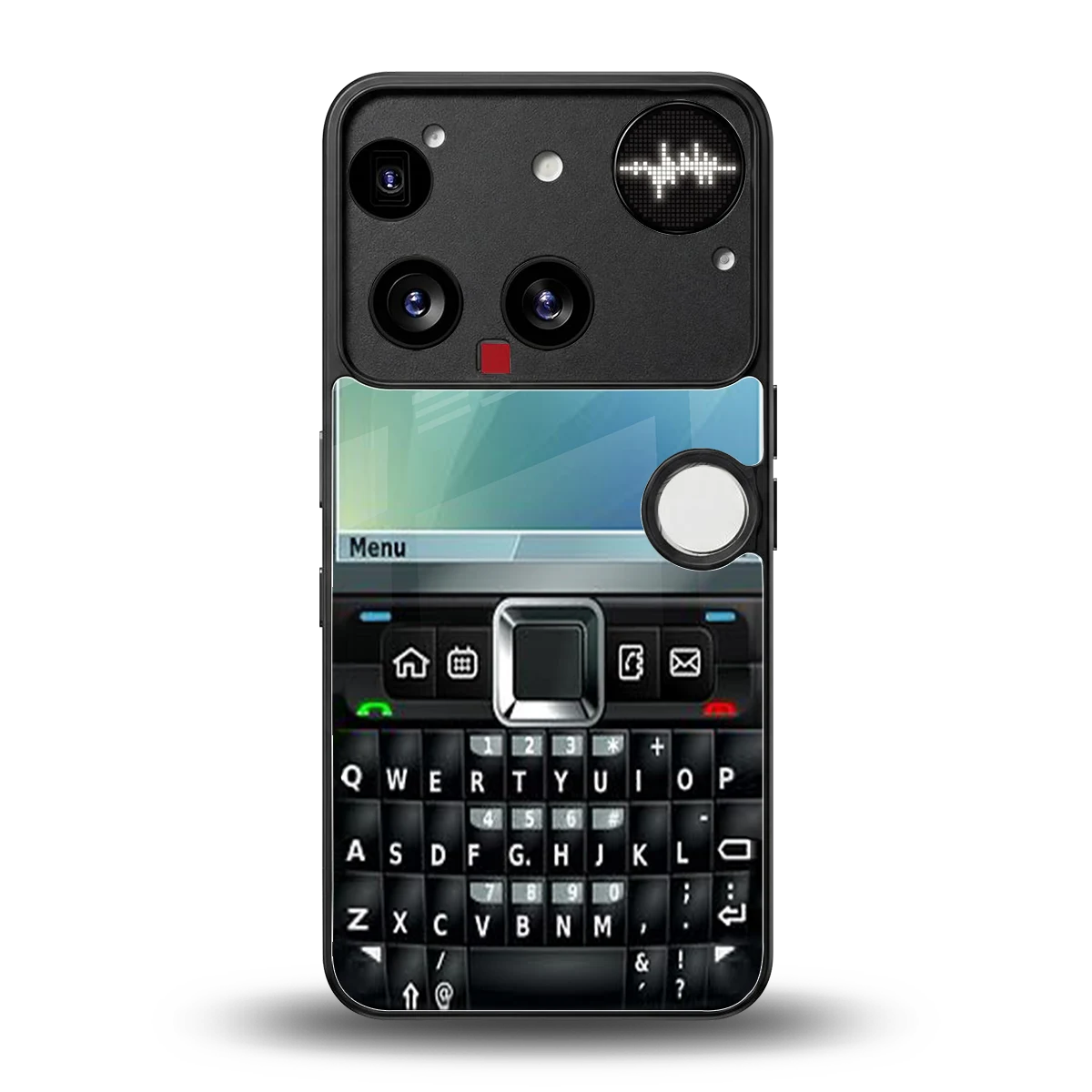Qwerty Keypad back phone cover | glass case for nothing phone 3