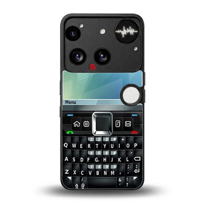 Qwerty Keypad back phone cover | glass case for nothing phone 3