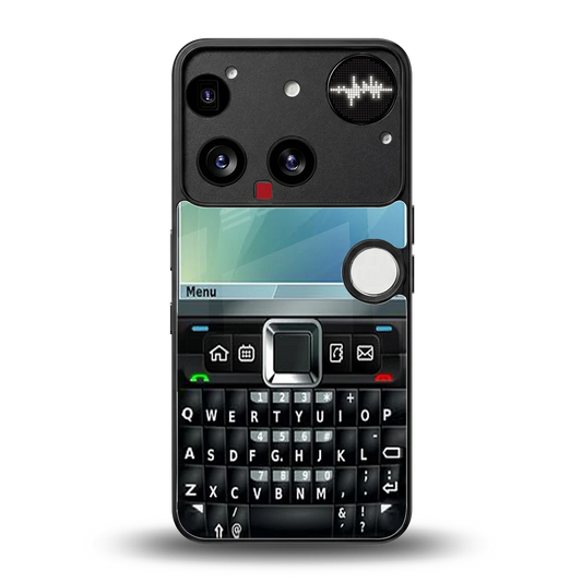 Qwerty Keypad back phone cover | glass case for nothing phone 3