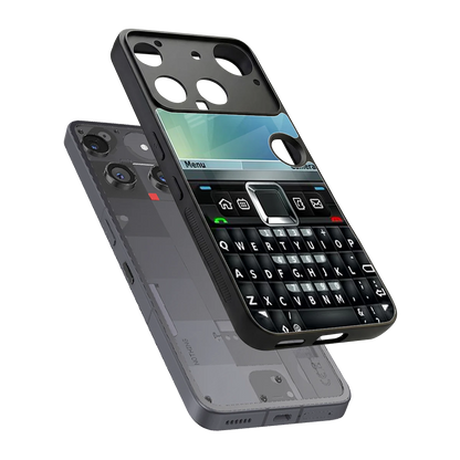 Qwerty Keypad sleek nothing phone 3 cover with tempered glass back and TPU edges
