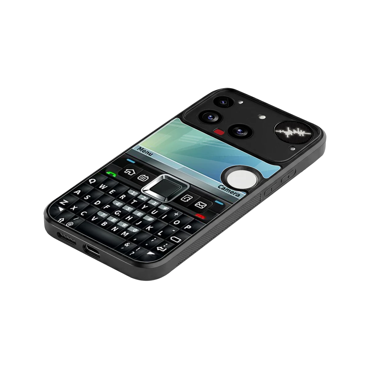 Qwerty Keypad stylish phone case for nothing phone 3 | glossy glass and slim fit