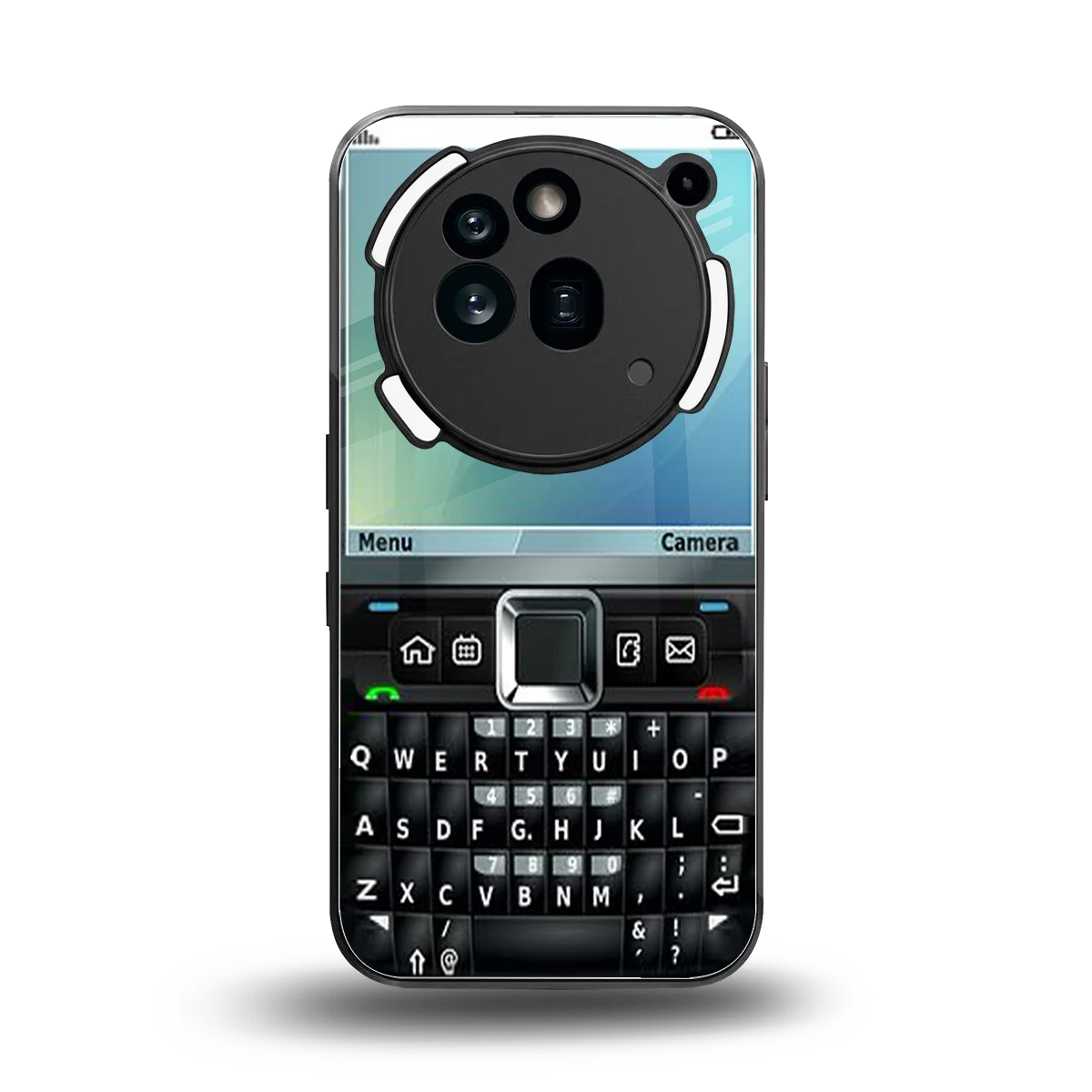 Qwerty Keypad back phone cover | glass case for nothing phone 3a pro