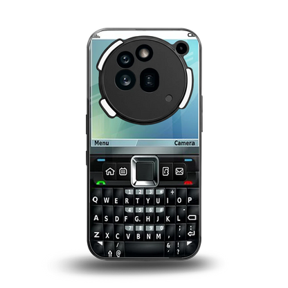 Qwerty Keypad back phone cover | glass case for nothing phone 3a pro