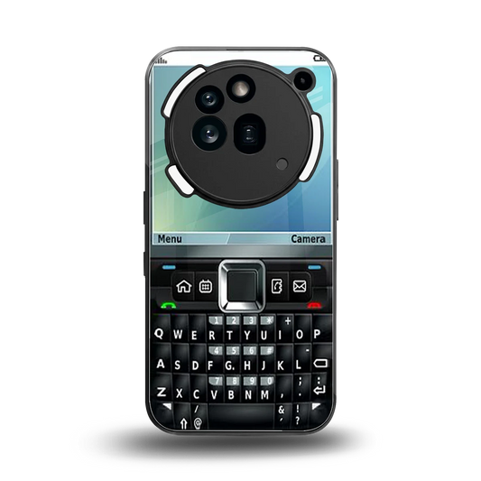 Qwerty Keypad back phone cover | glass case for nothing phone 3a pro