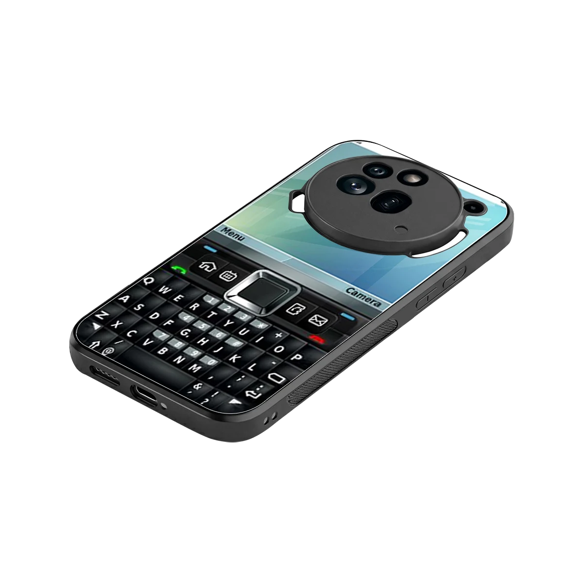 Qwerty Keypad stylish phone case for nothing phone 3a pro | glossy glass and slim fit