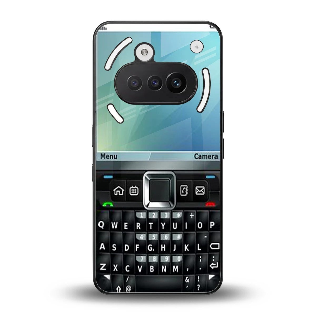 Qwerty Keypad back phone cover | glass case for nothing phone 3a