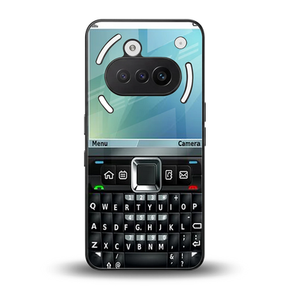 Qwerty Keypad back phone cover | glass case for nothing phone 3a