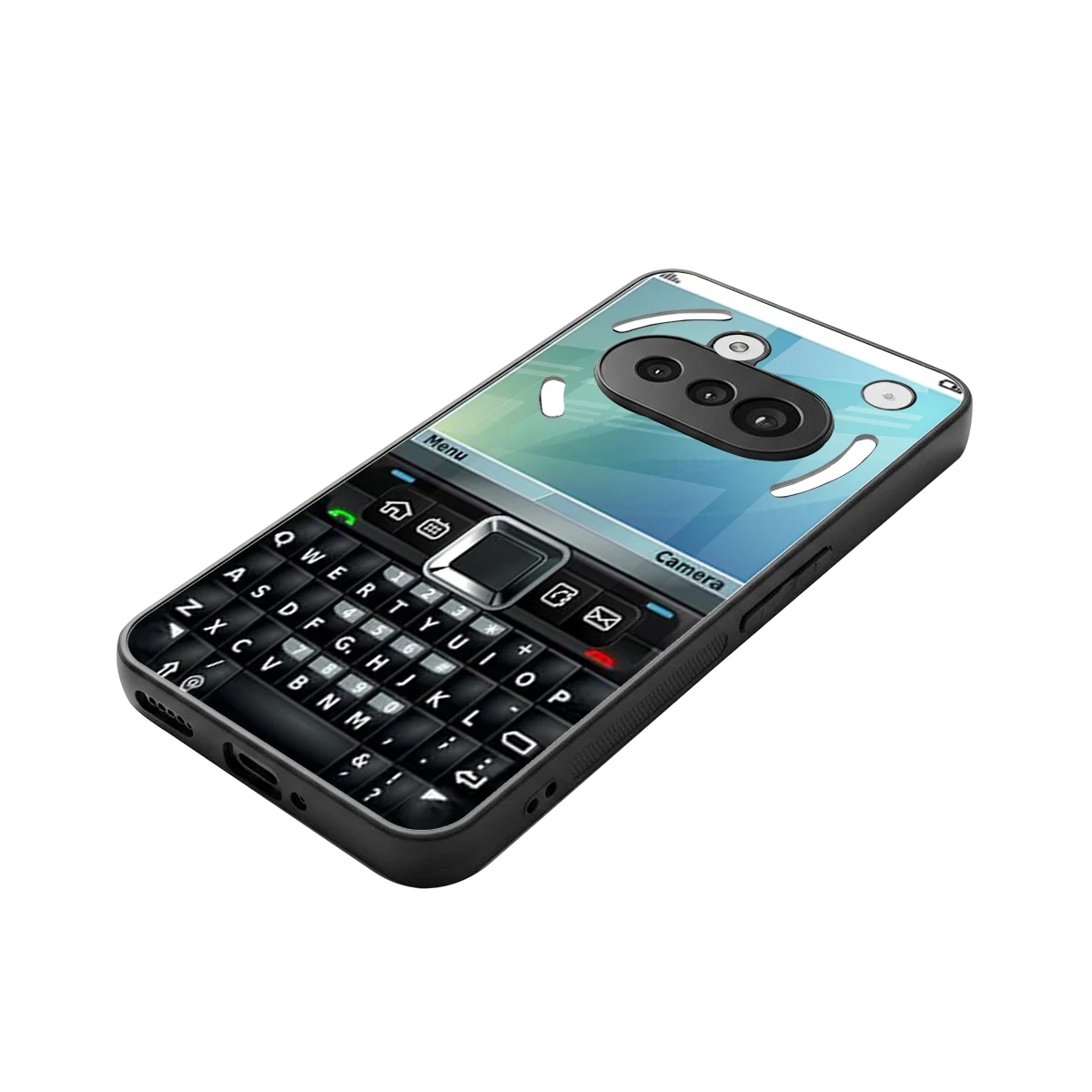Qwerty Keypad stylish phone case for nothing phone 3a | glossy glass and slim fit